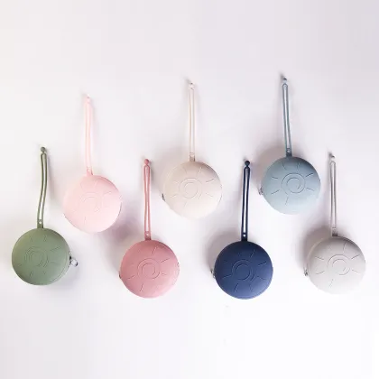 Cute Silicone Pacifier Holder Case - Easy to Clean Stroller Bag