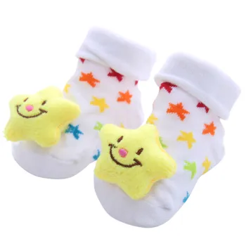 Cartoon Anti-Skid Newborn Toddler Socks with Rubber Sole