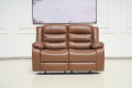 Set de sofá reclinable de cuero de sofá seccional moderno