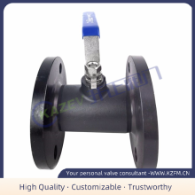 One-piece flange ball valve WCB