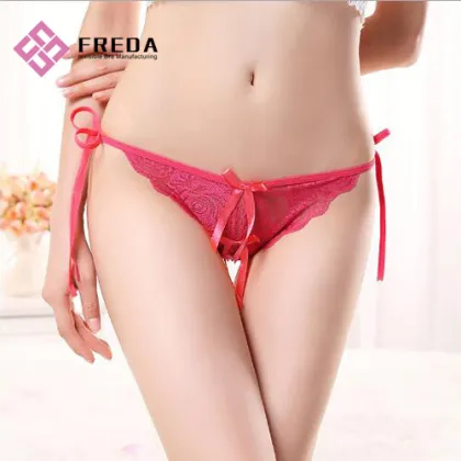 fashion ladies tie thong panties