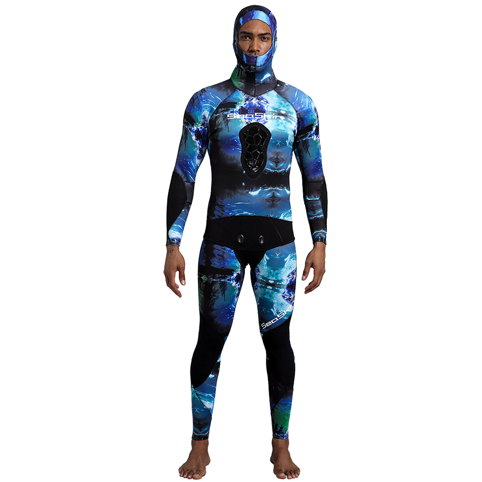 Seaskin Eco Frendly Super Stretch Camo Men&#39;s Wetsuit