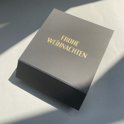 Custom Matte Black Gift Box with Magnetic