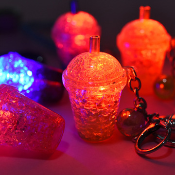 Hot Cup Glitter Keychains