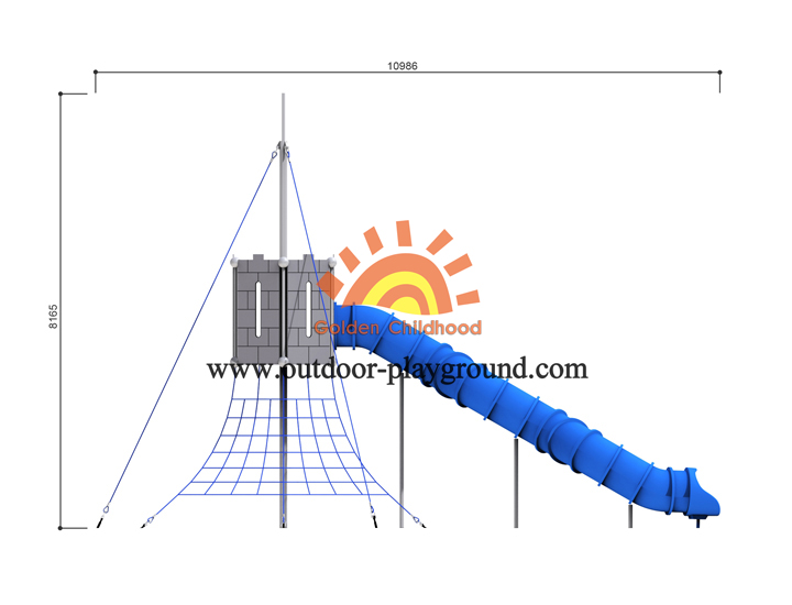 Indoor Toddler Playground With Tube Size