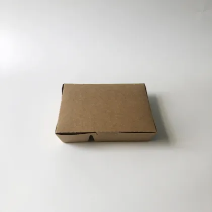 Four-compartment paper carton kraft paper lunch box