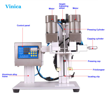 Automatic Hand Spray Caps Bottle Capping Machine