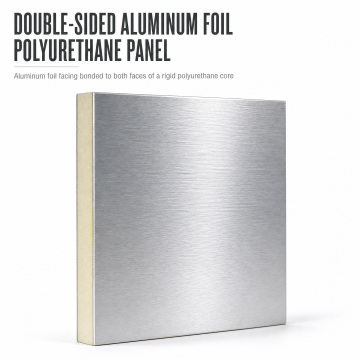 aluminum foil faced PU or PIR sandwich panel