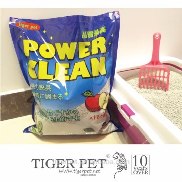 Hot selling clumped cat litter private label pet products