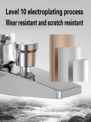 Hot and cold water faucet double shower faucet