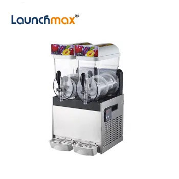 Commercial Double Cylinder Snow Mud Machine - 15L Double Slush Machine for Cold Drinks