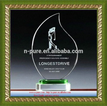 Transparent custom Blank Crystal Award Trophy