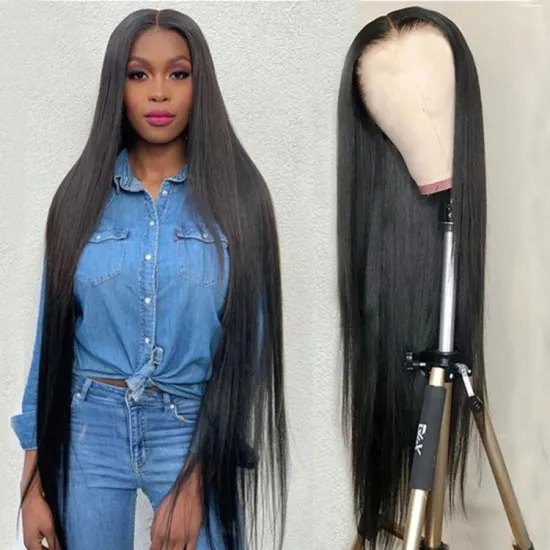 Cheap wholesale hair wigs brazilian virgin transparent lace front wig HD full lace frontal human hair wigs for black woman