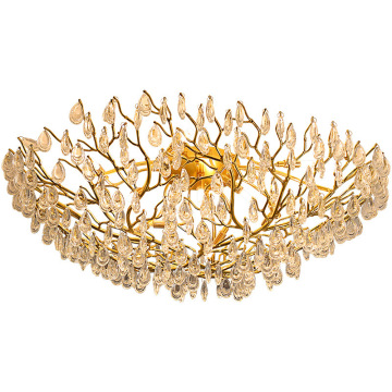 large branch nordic vintage led brass gold dining living room hotel luxury ceiling pendant light modern crystal chandeliers