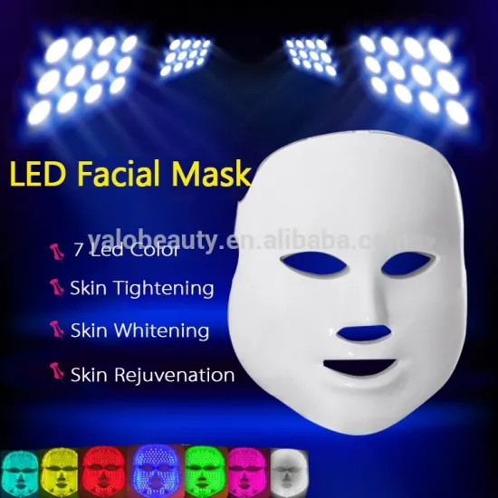 Skin Rejuvenation Light Therapy Reduces Wrinkles 7 Colors LED Photon Facial Mask