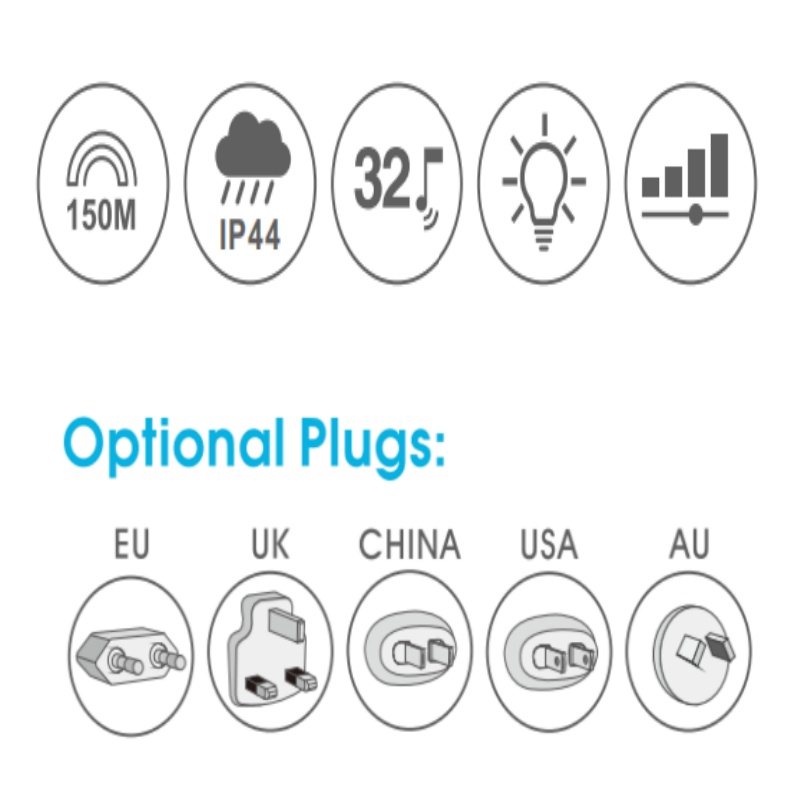 Mini Kinetic Compact Wireless Doorbell