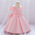 Baby Dress Lace Embroidery Baptism Gown Elegant One Shoulder Newborn Kids Girls Birthday Princess Infant Party Clothes