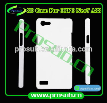3d sublimation diy blank cell phone case cover skin for Prosub--Oppo NEO7 A33