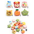 Cartoon Cake Biscuit Resin Charms Simulatie Voedsel Handgemaakte Decor voor Key Chai Kinderen Poppenhuis Speelgoed Thuis Ornament