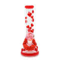 Women's red lips Glass Beaker Bong