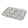 Envase de papel de aluminio Bandeja para muffins 12 cavidades