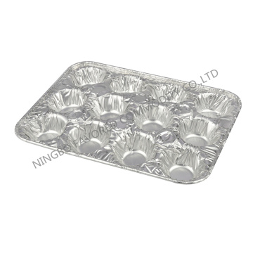 Aluminium foil container Muffins tray 12 cavities