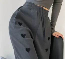 Love Sports Pants Women's High Waist Loose