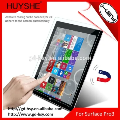 HUYSHE laptop tempered glass screen protector for Microsoft surface pro 3/4