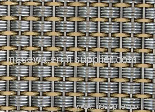 Ss And Brass Material Mixed Woven Fabric 