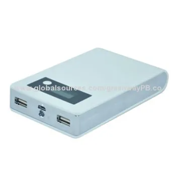 13,000mAh Elegant Design Dual-USB Power Bank for Smartphone with LED