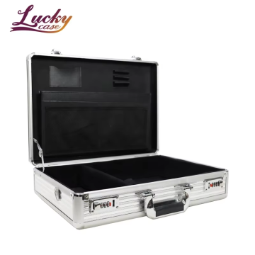 Schaltbare Aluminium -Aktentasche mit Werkzeugkarte für Notebook und Dokumente