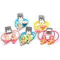 100pcs / lot Girl Mini Hair Band Fashion Candy Color Rubber Mermaid Girl Ties Ring Elastic Hair Rope Ponytail Holder