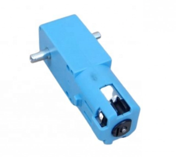 Alle metalen uitrusting Robot Intelligente autovertrekking TT Motor 1:90 Blauw