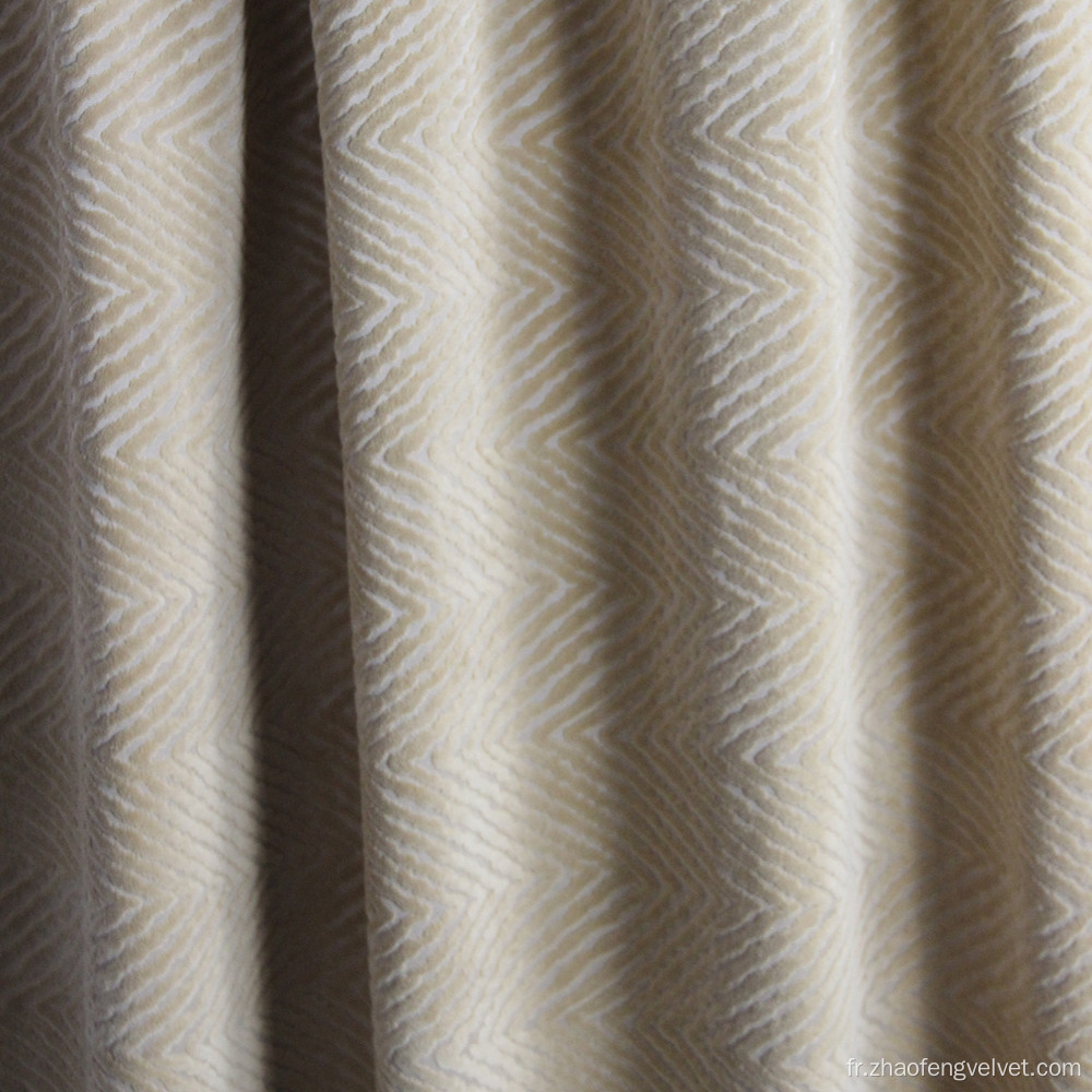 Tissu d'ameublement en velours Jacquard Velvets 100% polyester