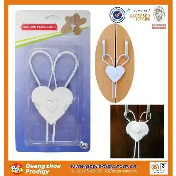 baby safety products white secure flexi-locks/baby latch