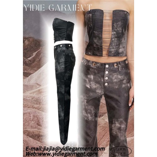 Women's 100% PU Sexy Faux Leather Bodycon Corset
