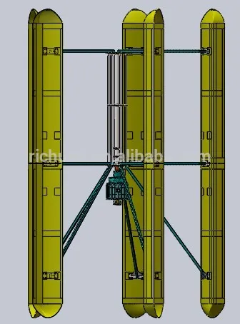 Energy saving and non pollution 20KW VAWT Vertical axis wind turbine