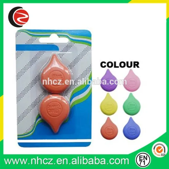 TPR Water Drop Shape 2D Eraser