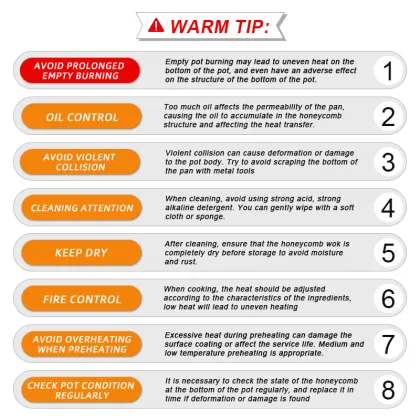 304 Stainless Steel Reusable Honeycomb Frying Pan - Non Stick Wok for Restaurants