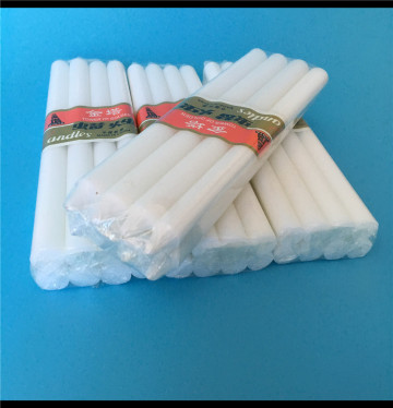 8pcs white pillar stick paraffin wax candle