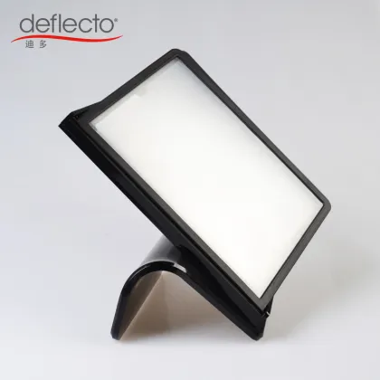 menu holder/menu stand/menu book with 10 flips black