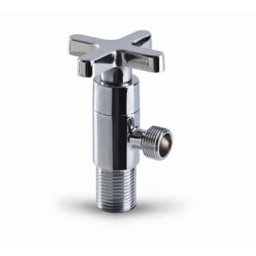 Chromed water stop ninety degree bathroom angle valve