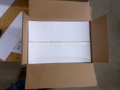 4" X 6" 4000 Labels White Fanfold Thermal Printer Labels Perf Fits Most Zebra Sato Datamax Intermac and Direct Thermal Printers