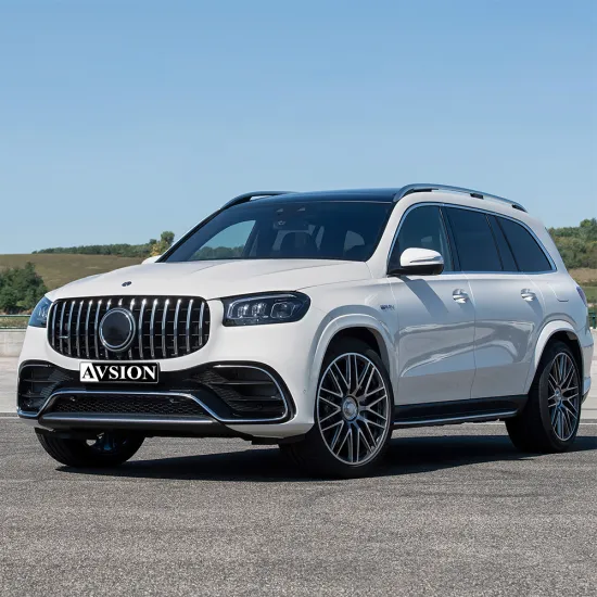 Modified Mercedes-Benz GLS-Class X167 AMG 63 with Body Kits - Front, Rear Bumpers, Grille, Side Skirts