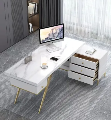 Modern Simple Corner Desk - Luxury Office Furniture