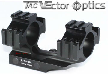 Vector Optics Hydra Tactical 30mm One Piece Triple Picatinny Rail Heavy Duty Scope Mount Short
