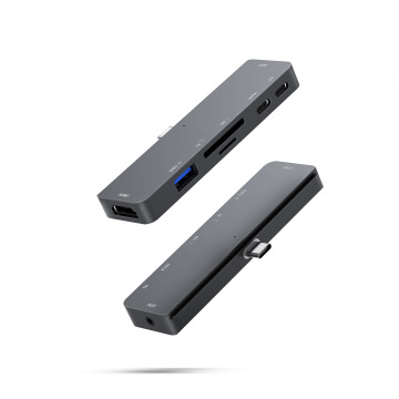 USB C Hub 4K 30Hz Typ-C HD 2.0 RJ45 USB 3.0 PD 100W-Adapter für MacBook Air/Pro, iPad Pro, M1, PC