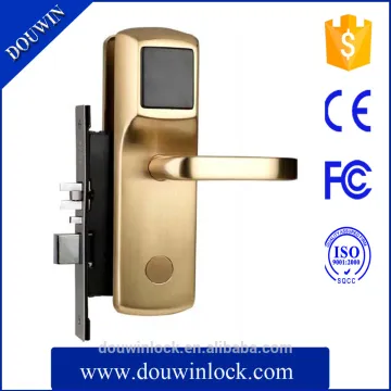 High security handle hotel lock electronic smart card hotel door lock