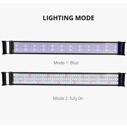 Luz Para Pecera Luces LED De Acuario Peceras Colores Sumergible Marino 2  Modos