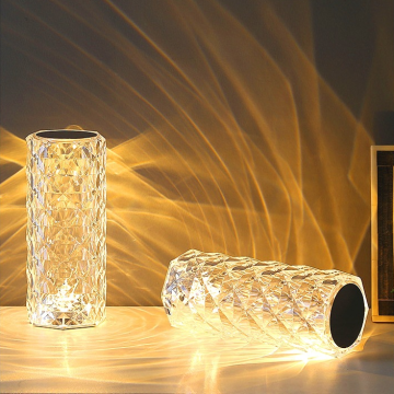 Επαναφορτιζόμενη USB αφής Crystal Acrylic Shiny Light